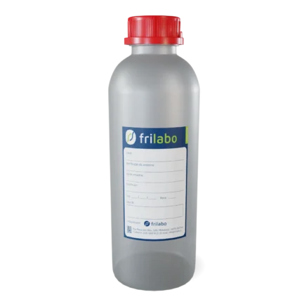 Frasco PEHD 500ml c/ tiossulfato, estéril (105un)