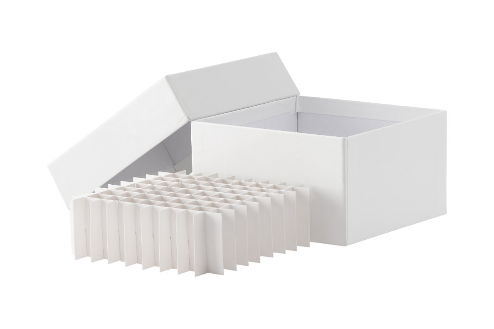 Caixa A75 de cartão, 64 tubos, branco (5un)