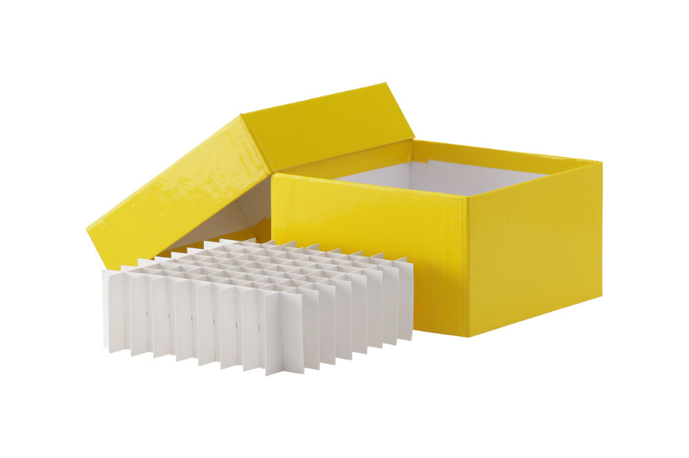 Caixa A75 de cartão, 64 tubos, amarelo (5un)_image