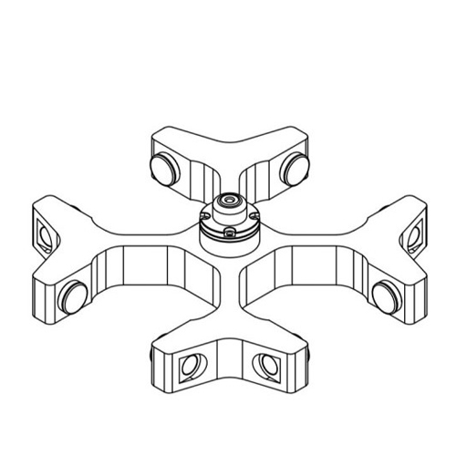 Rotor basculante c/ suporte p/copos planos 4x250ml_image
