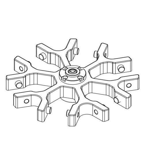 Rotor angular para 6 tubos cónicos de 15ml_image